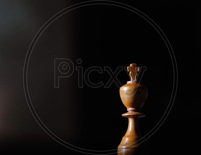 King on a chess board