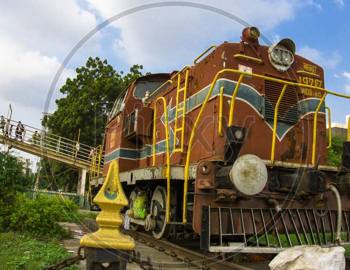 Railway Engine Close Up Shot