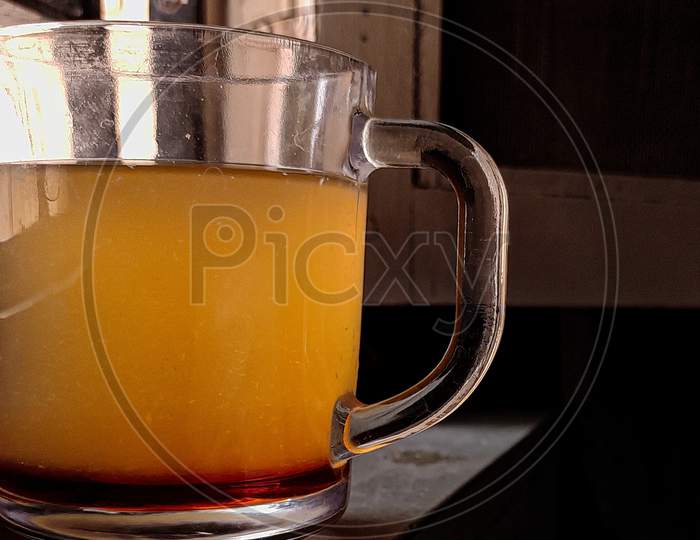Green Tea With Honey in Bottom Photo