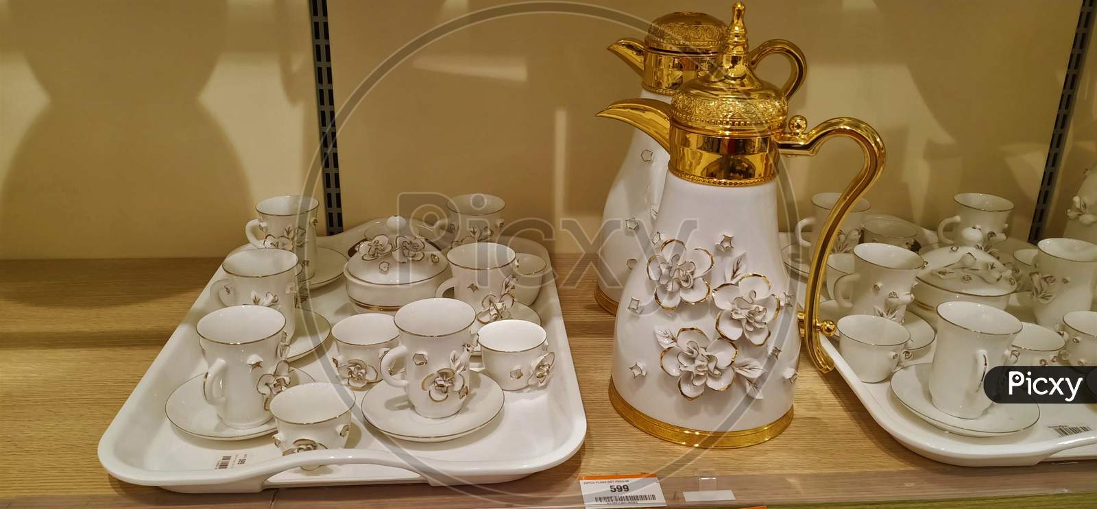 Ornated Tea Set For Display