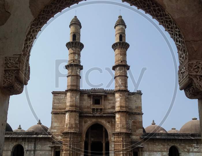 Jami mosque from pavagadh champaner Gujarat India