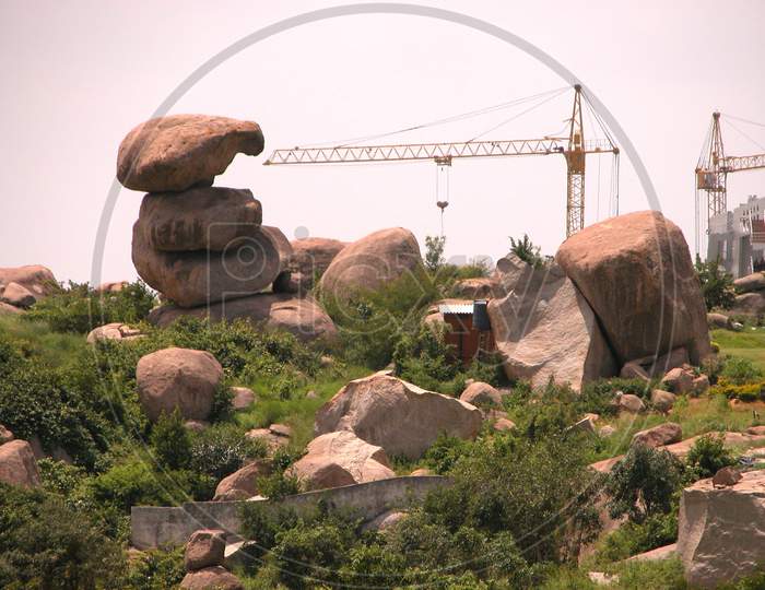 Rock Formations At Shilparamam-Hyderabad