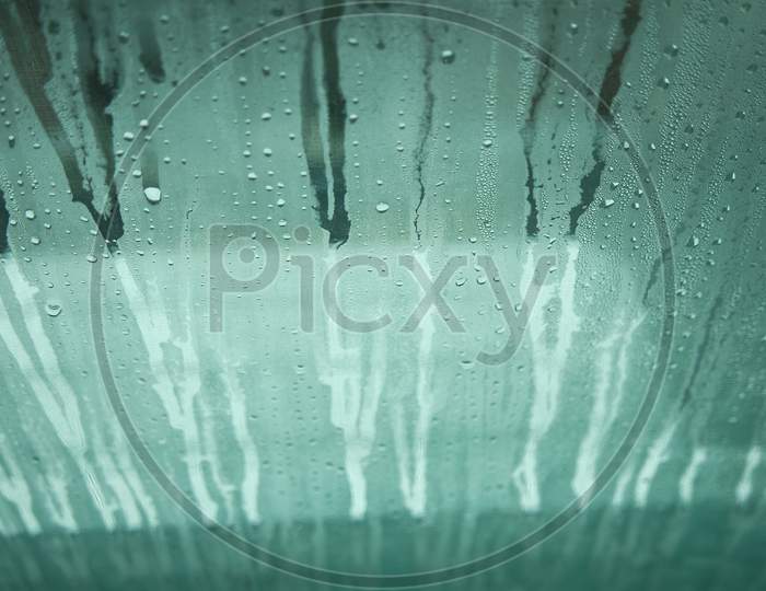 Bright Grey Color Glassy Texture, And Background Abstract