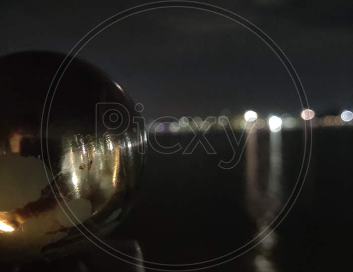 City blur at night