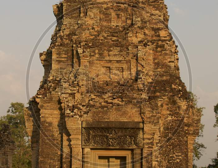 Beautiful View Of Tower At Pre Rup Temple In Cambodia