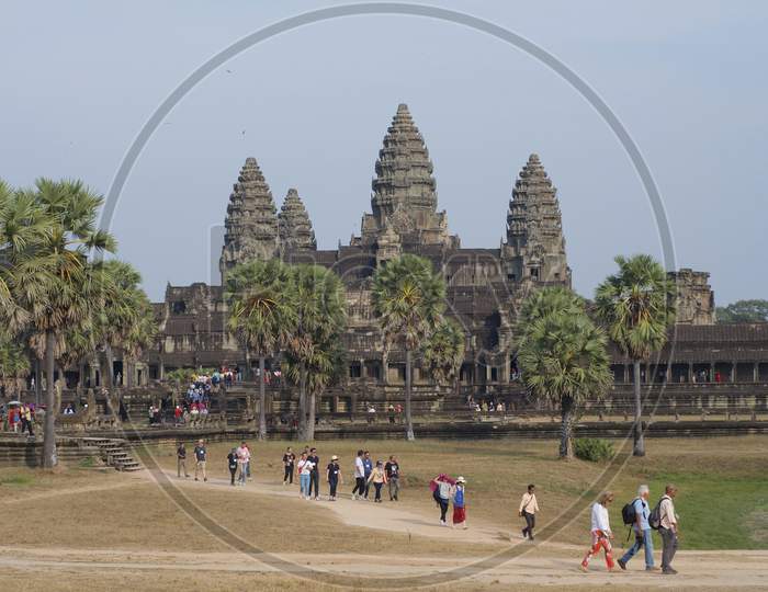 Beautiful Angkor Wat Temple In Siem Reap, Cambodia