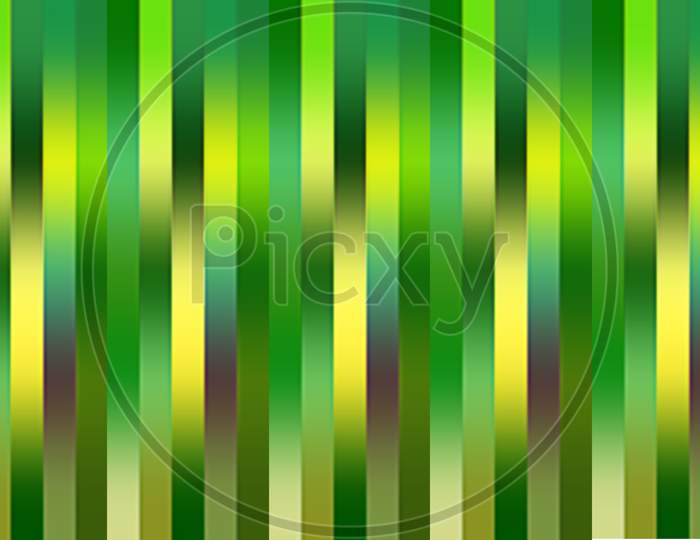 Abstract green yellow purple gradient striped pattern. Seamless Vertical gradient Stripe Pattern. 3d illustration.