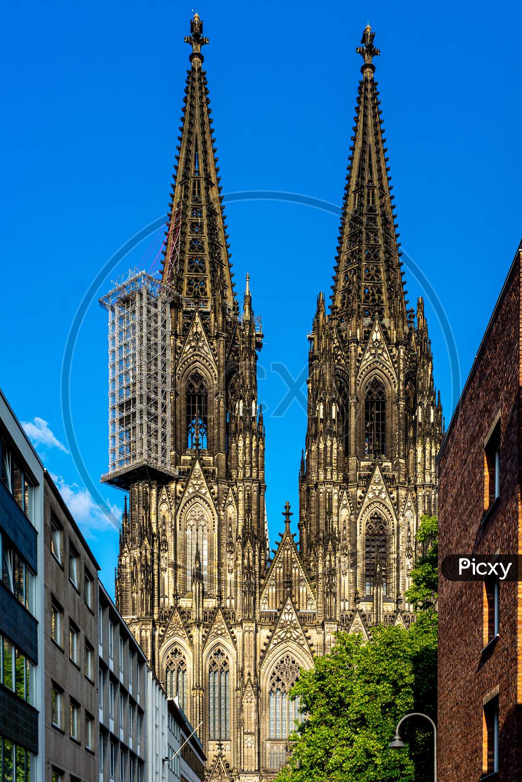 Image of Germany, Cologne, Autun Cathedral, A View Of A Large Church ...