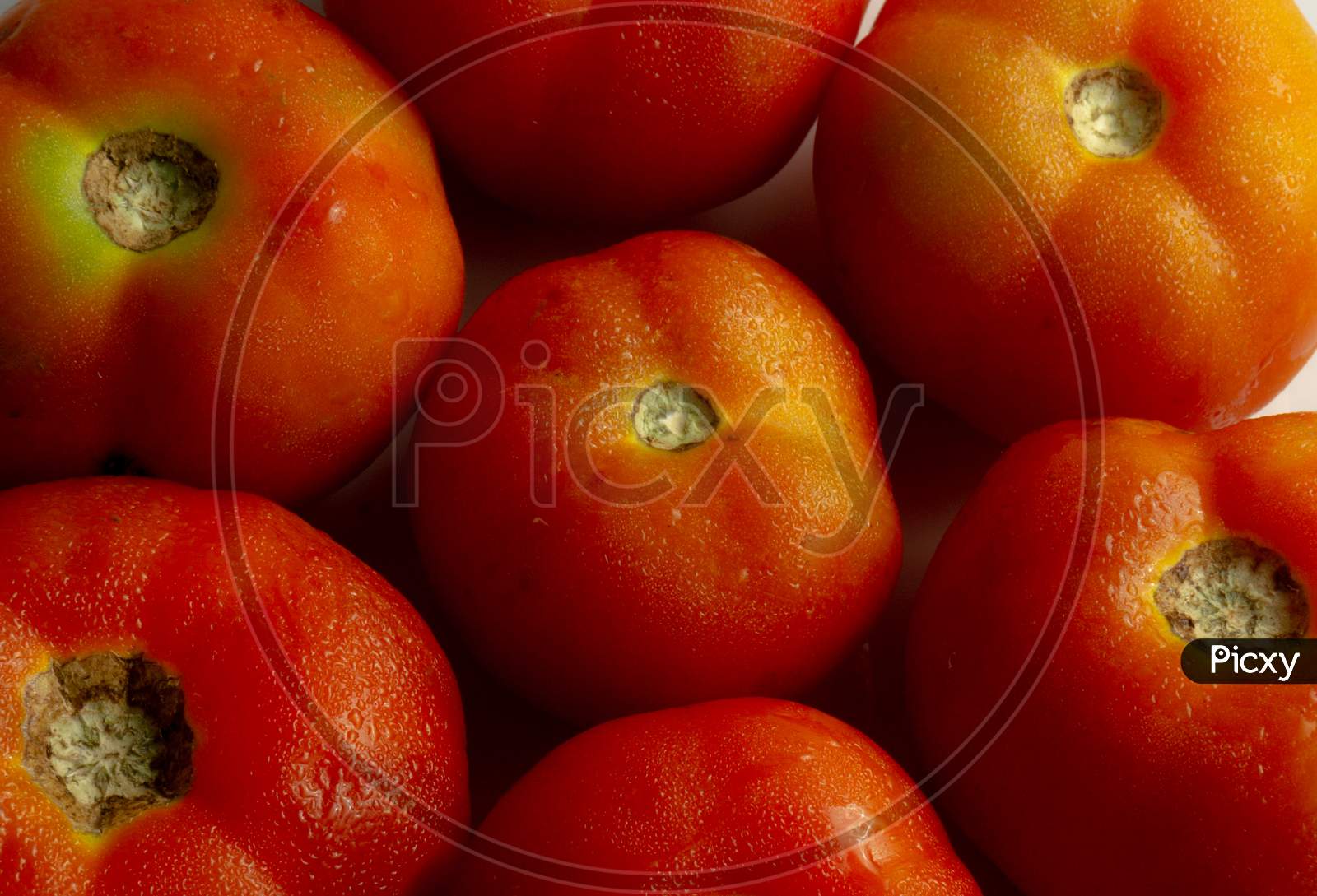 Closeup Shot Of Red Tomatoes