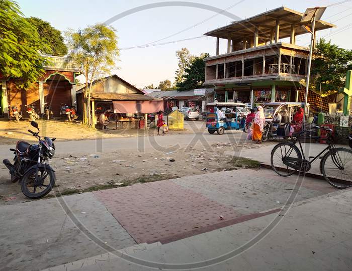 Village market in assam
