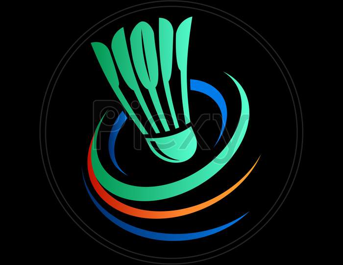 Abstract Badminton Logo design