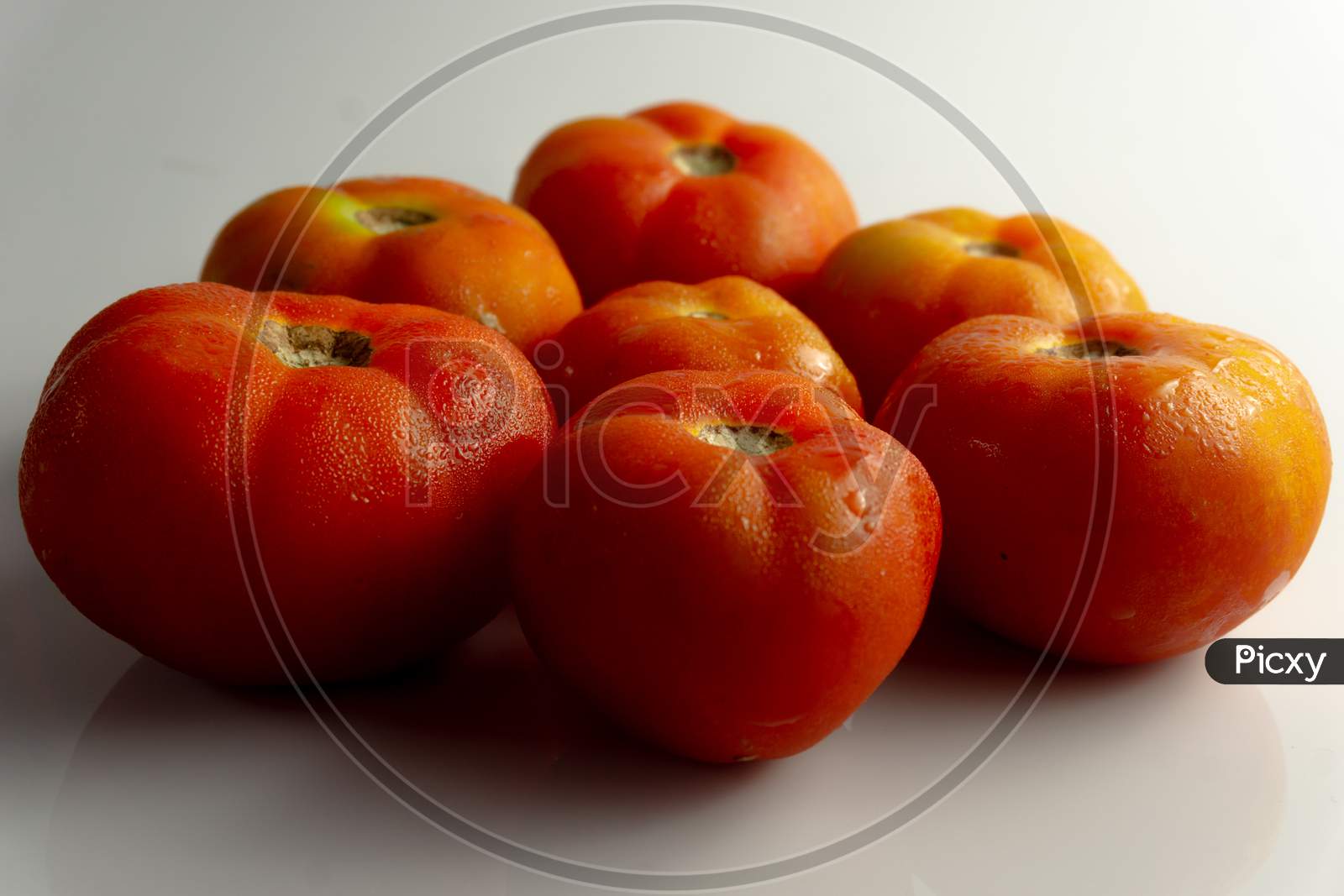 Closeup Shot Of Red Tomatoes