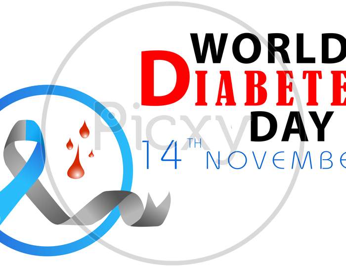 Vector Design For World Diabetes Day