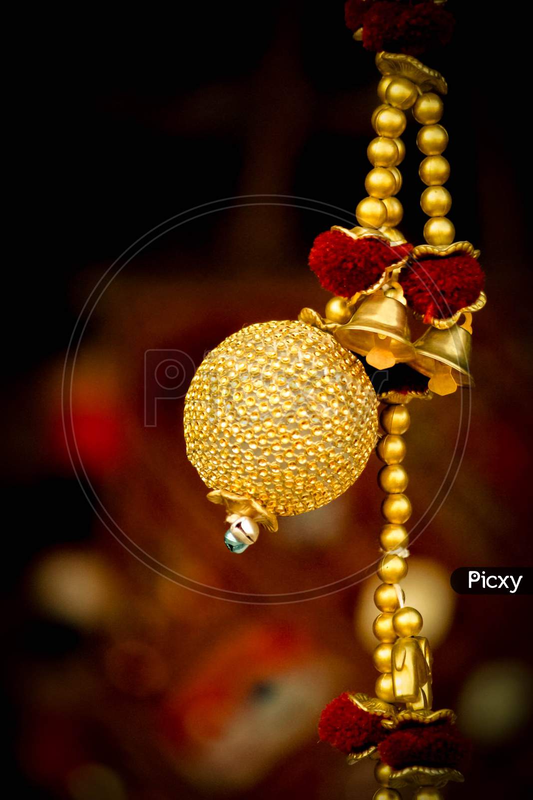 golden decorative  ornament