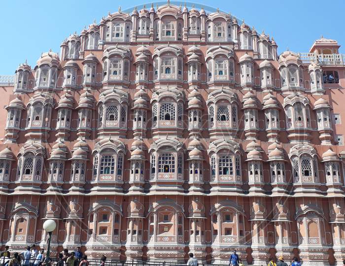 Hawa Mahal Jaipur Rajasthan front view
