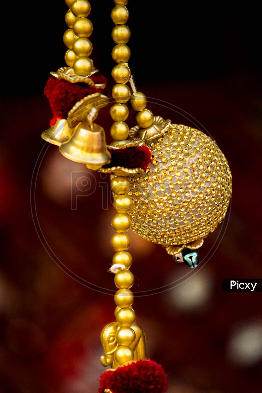 golden decorative  ornament