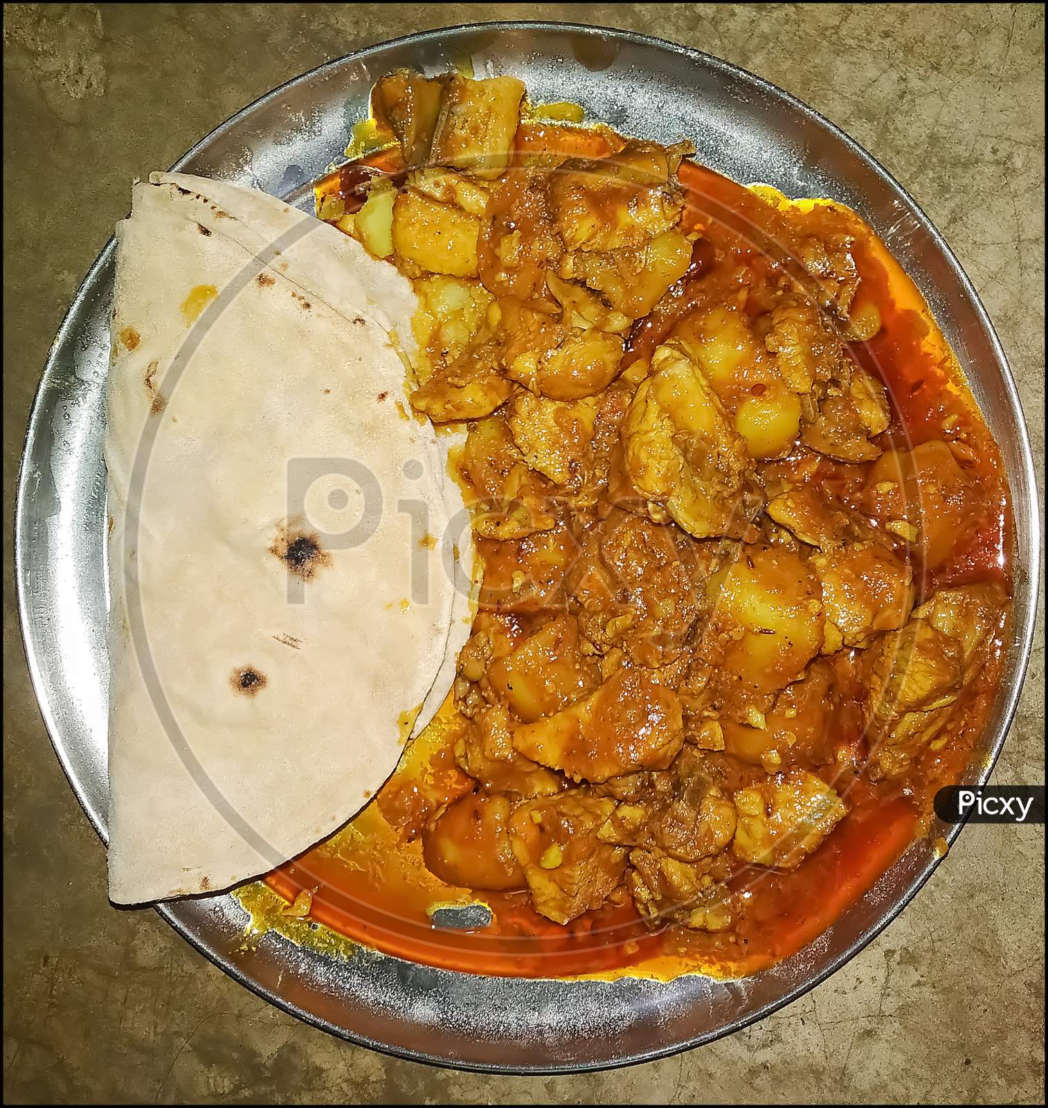 Delicious Bengali Recipe Chiken Curry With Bread