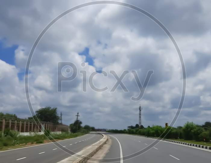 Corona effect on highway