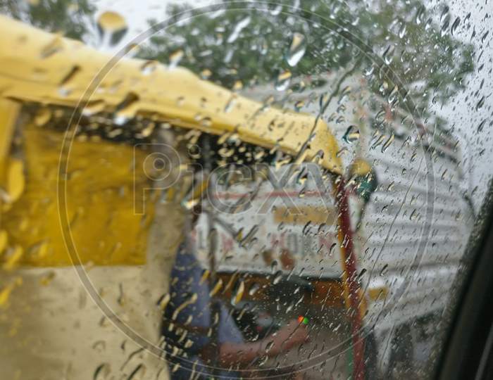 A rainy day in Delhi