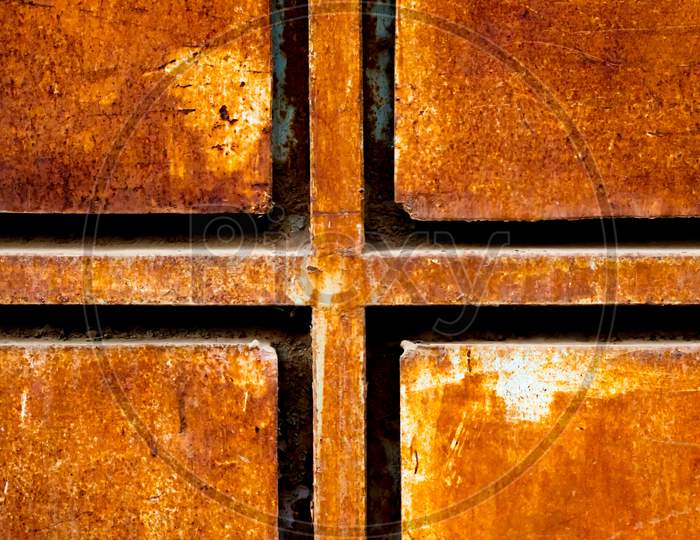 Rusted Cross Symbol