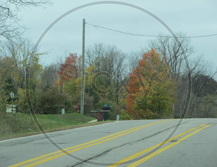 Highway in fall