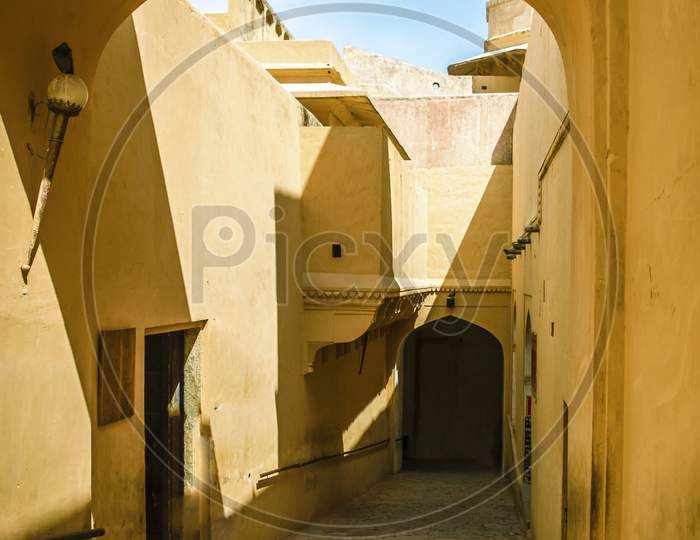 Entrance to Amer Fort, Jaipur, Rajasthan, India