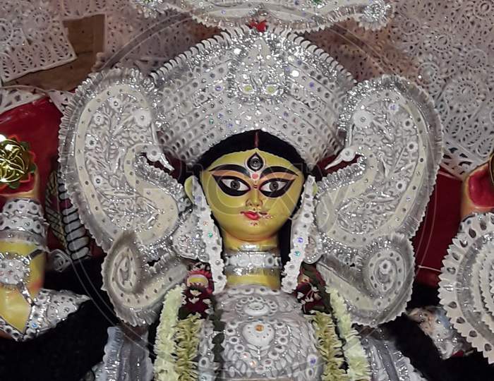 Maa Jagatdhatri devi idol