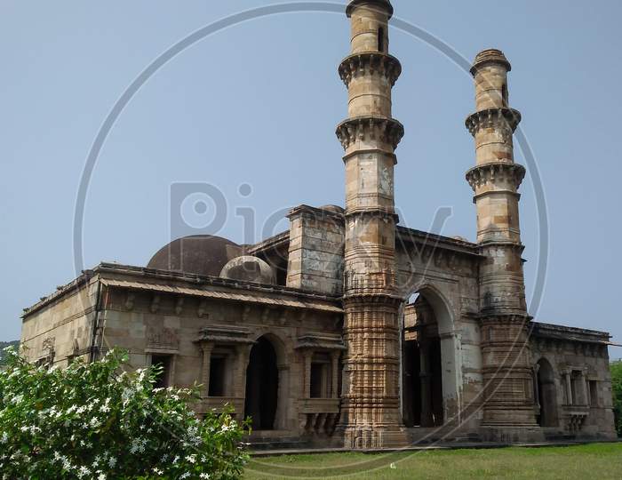 Jami mosque from pavagadh champaner Gujarat India