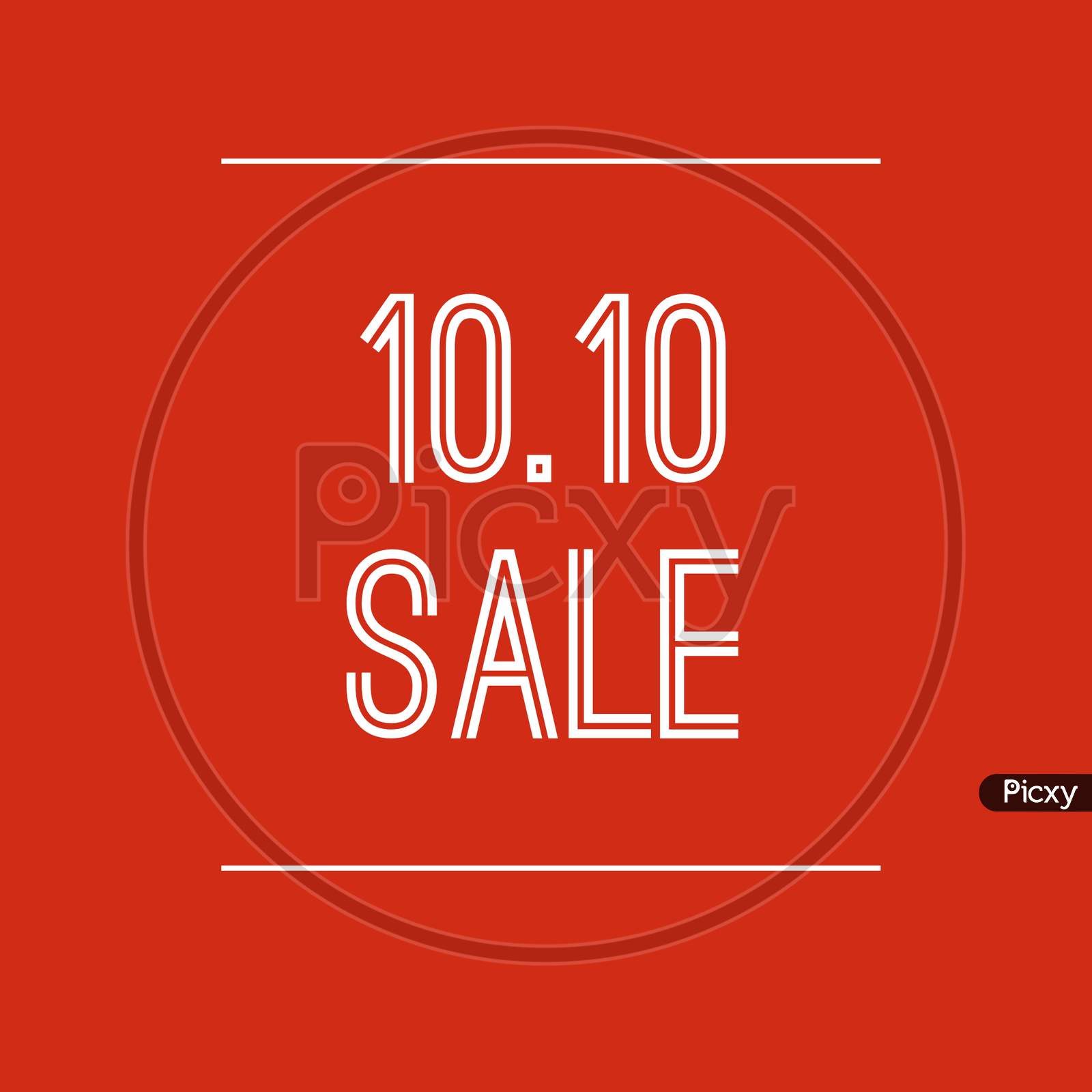 Image With A Text"10.10 Sale"