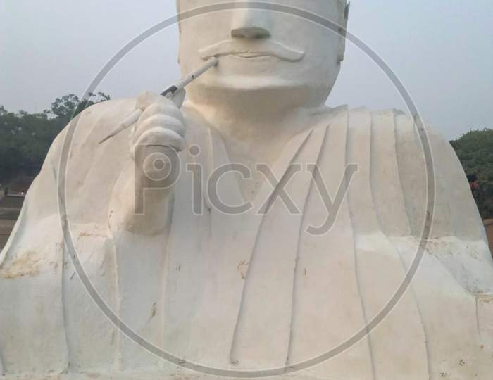 25 October 2020, Statue Of Alama Iqbal In Gulshan Iqbal Park Lahore Pakistan.