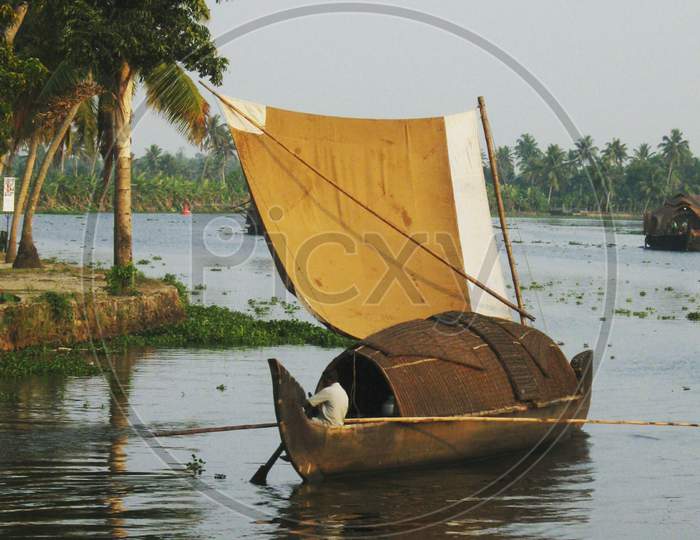 Boat in backwaters