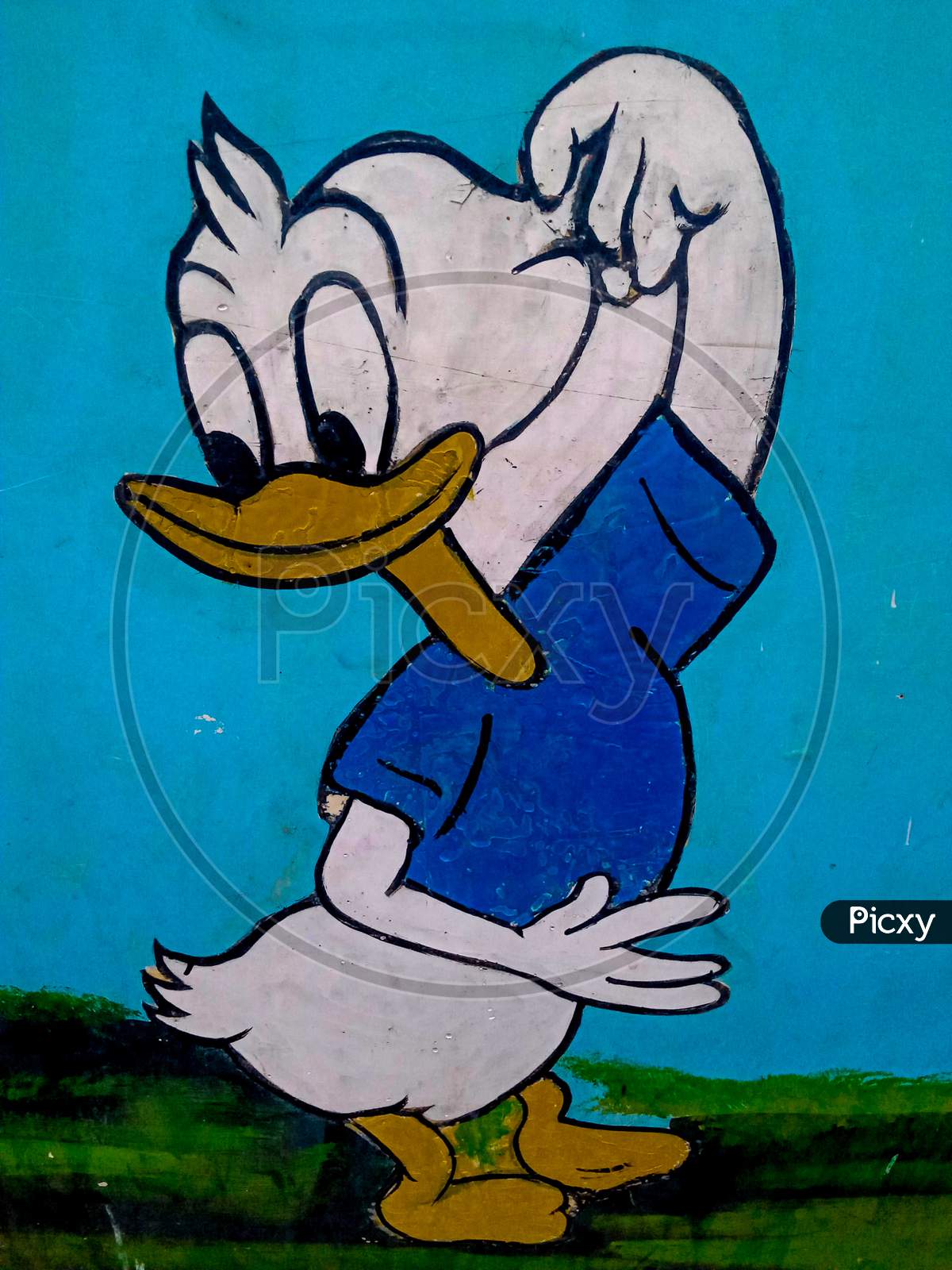 Donald Duck Character/Mascot Cartoon.