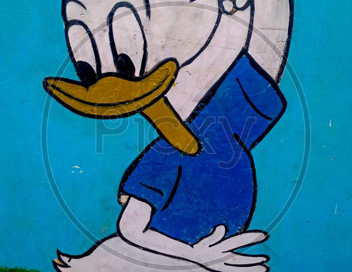 Donald Duck Character/Mascot Cartoon.
