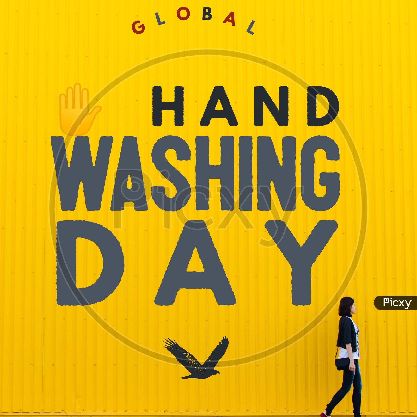 Image With Text "Global Hand Washing Day "