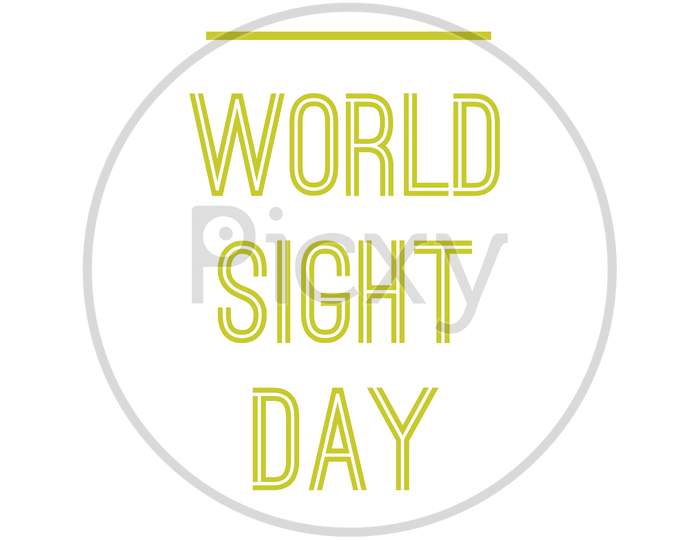 Image With Text "World Sight Day"