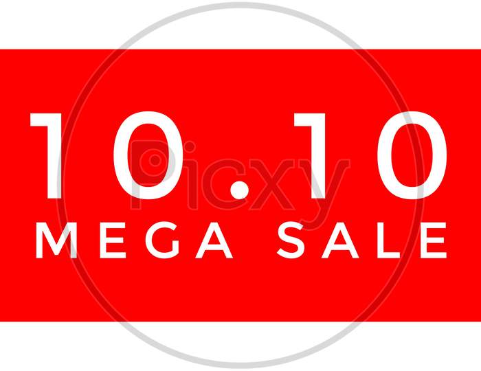Image With Text "10.10 Mega Sale"