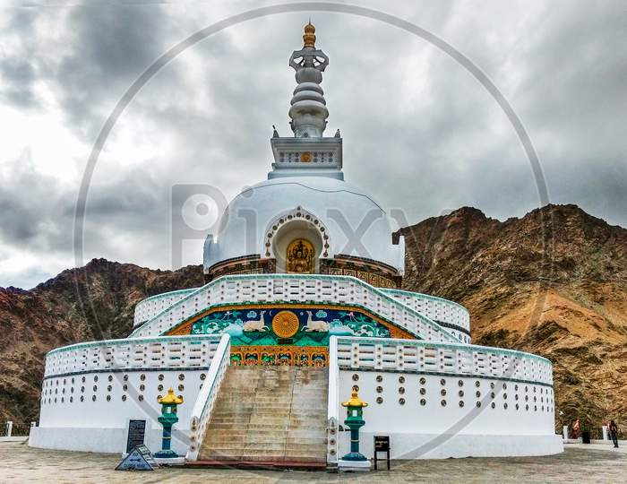 Shanti Stupa in Leh Ladakh