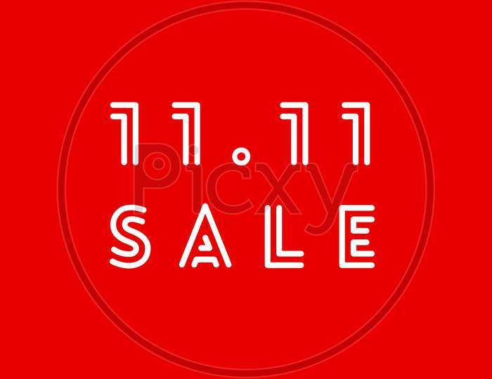 Image With Text "11.11 Sale"