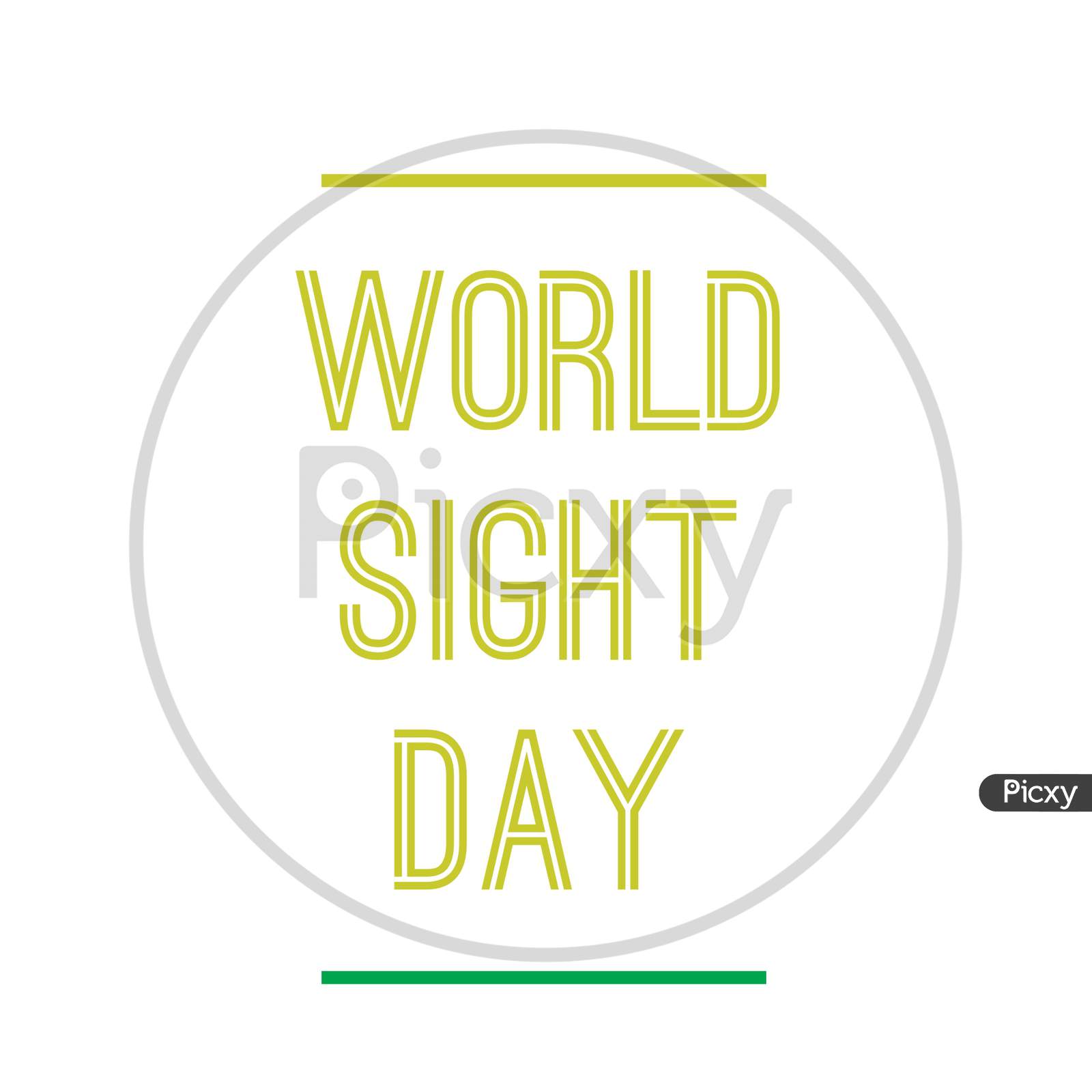 Image With Text "World Sight Day"