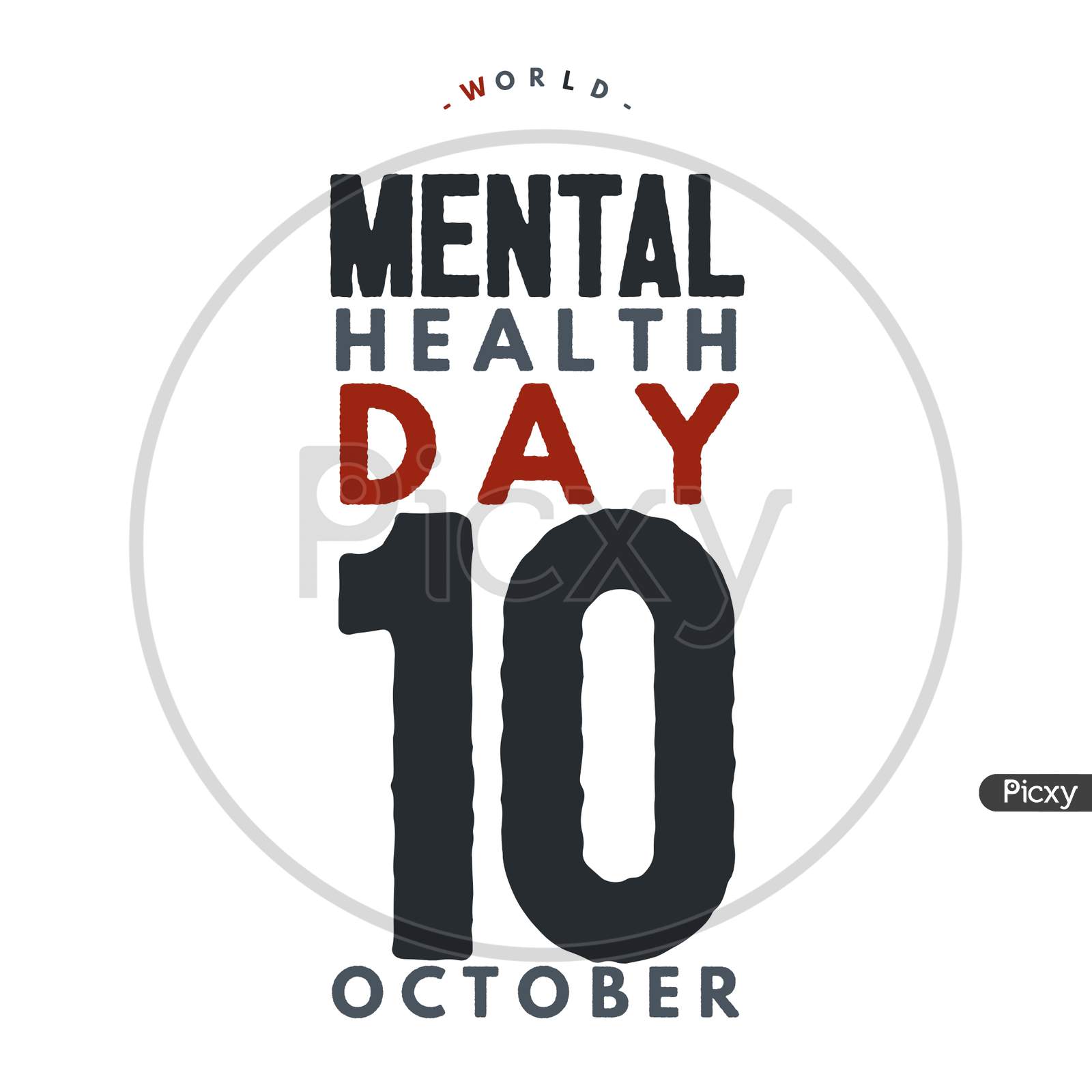 Image With Text "World Mental Health Day 10 October"