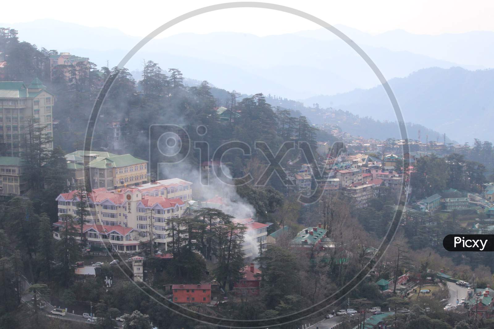 Morning Scene in Shimla