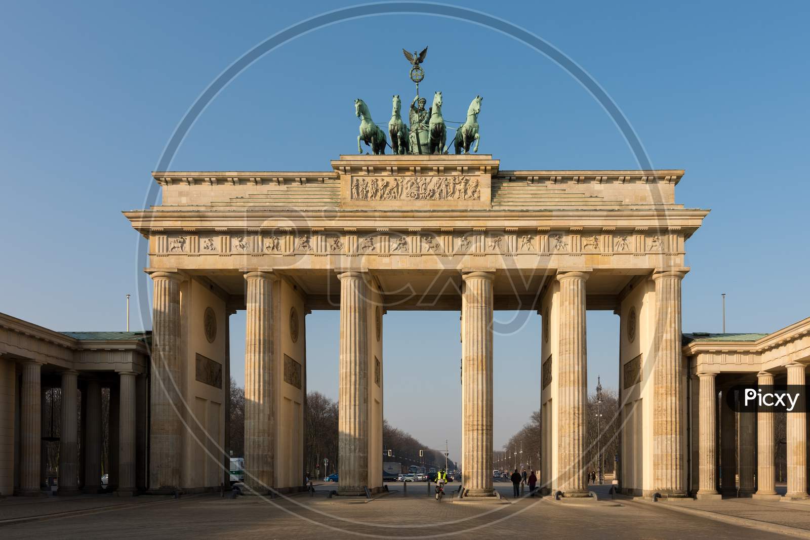 Iconic Brandenburg Gate, Symbol Of Berlin And Germany