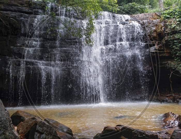 Bheemunipadam waterfalls  gudur mandal near narsampet in warangal district