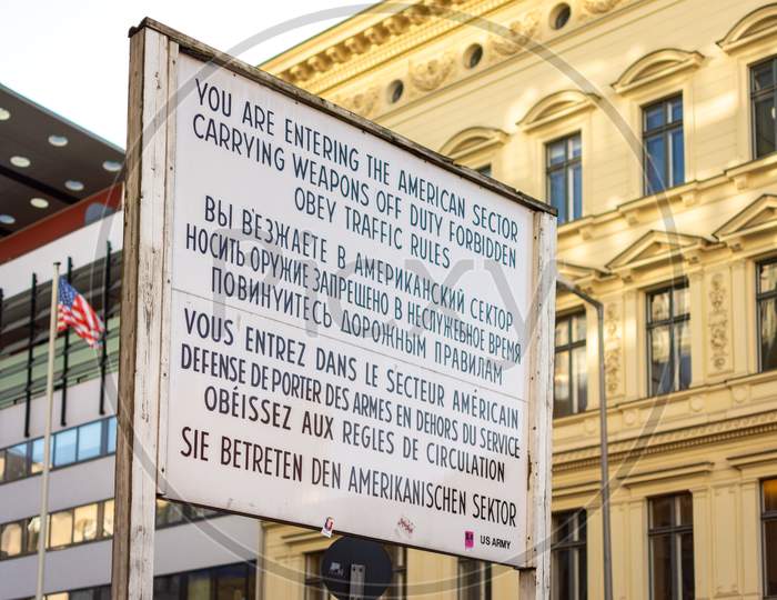 Checkpoint Charlie, Best-Known Berlin Wall Crossing Point During The Cold War