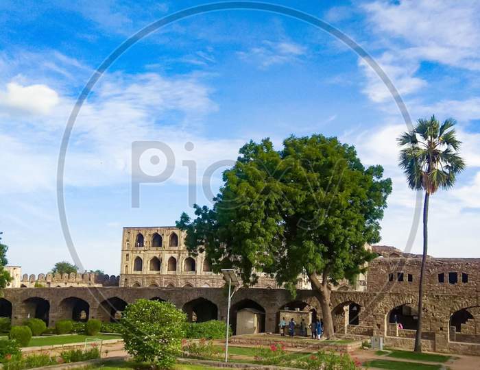 Golconda Fort-Heritage spot in Telegana,Hyderabad,India