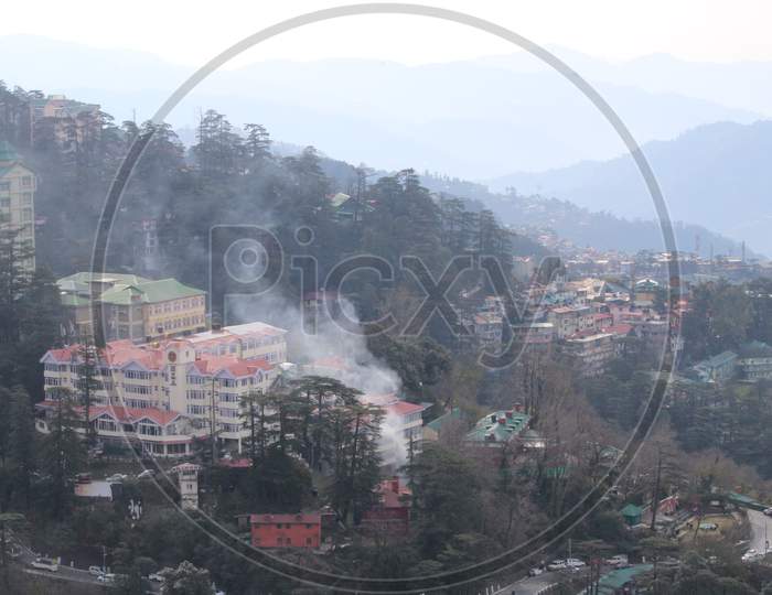 Morning Scene in Shimla