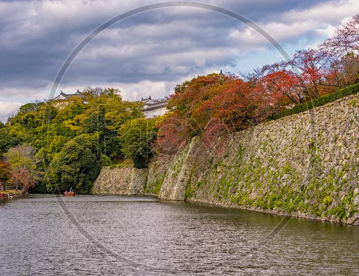 Beautiful Himeji Castle In Himeji City In Hyogo Prefecture Of Japan In Autumn