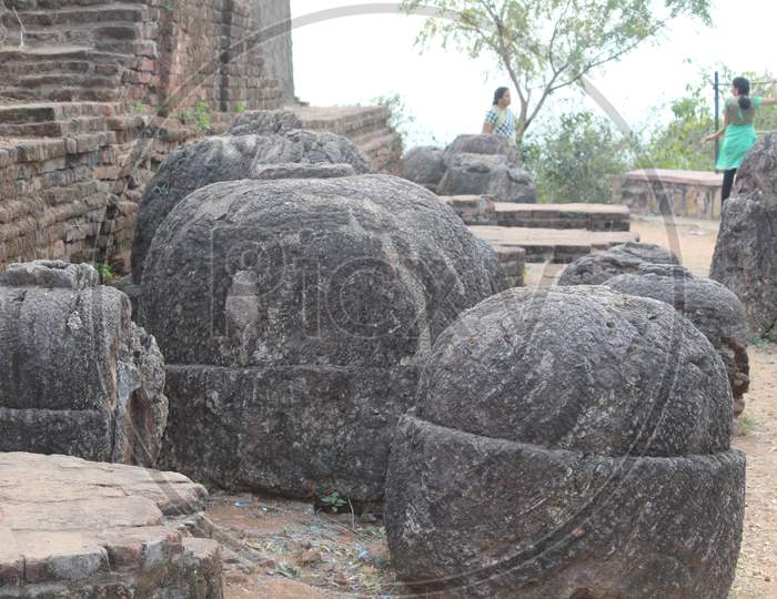 Ruins of Buddhist temple located at Andhra Pradesh