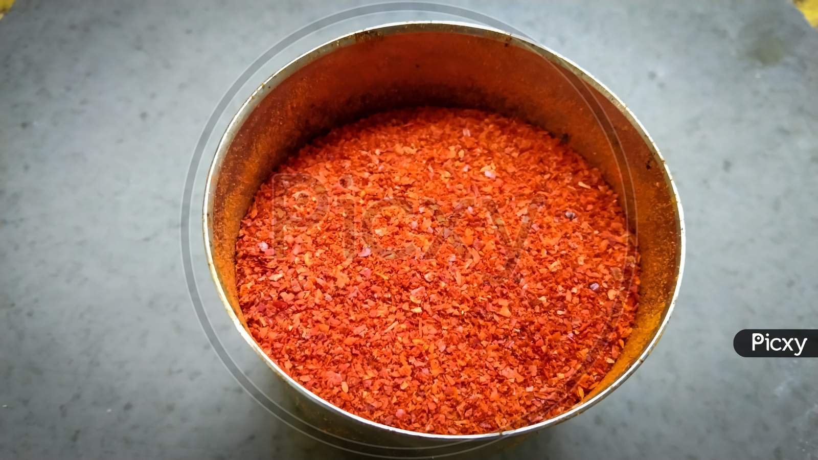 Red chilli powder Indian spice image