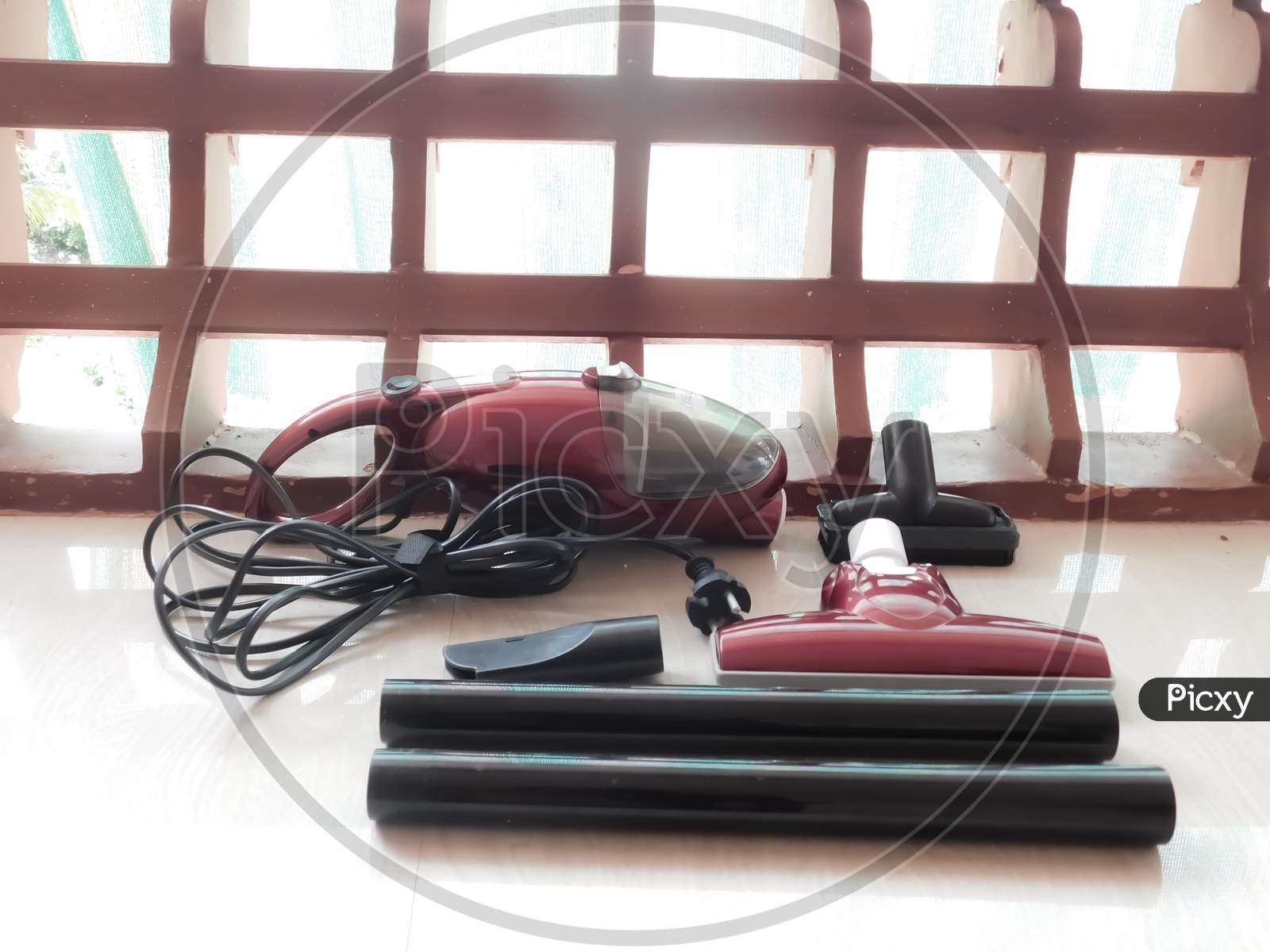 Closeup Of Vacuum Cleaner Items Isolated On A Surface